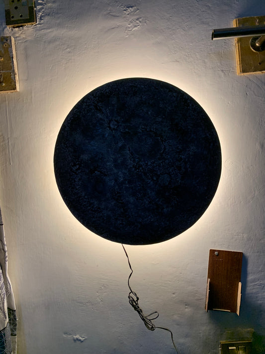 back light Moon Night Wall Light – Handmade LED Lamp for Room & Home