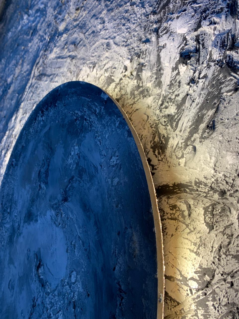 Lunar Eclipse Wall Sconce – 3D Textured Moon Lamp