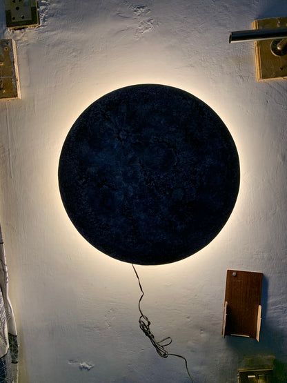 Back light Moon Night Wall Light Handmade