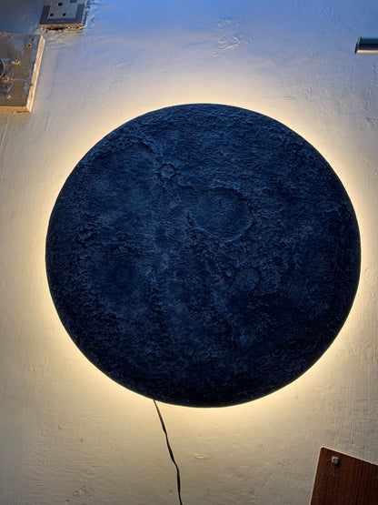 Back light Moon Night Wall Light Handmade